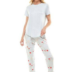 Roudelain Whisper Luxe Short-Sleeve Top (top only) grey Medium